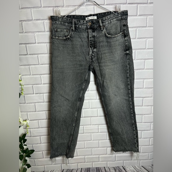 Zara denimwear Men’s gray wash Jeans/size 34 - Picture 1 of 9